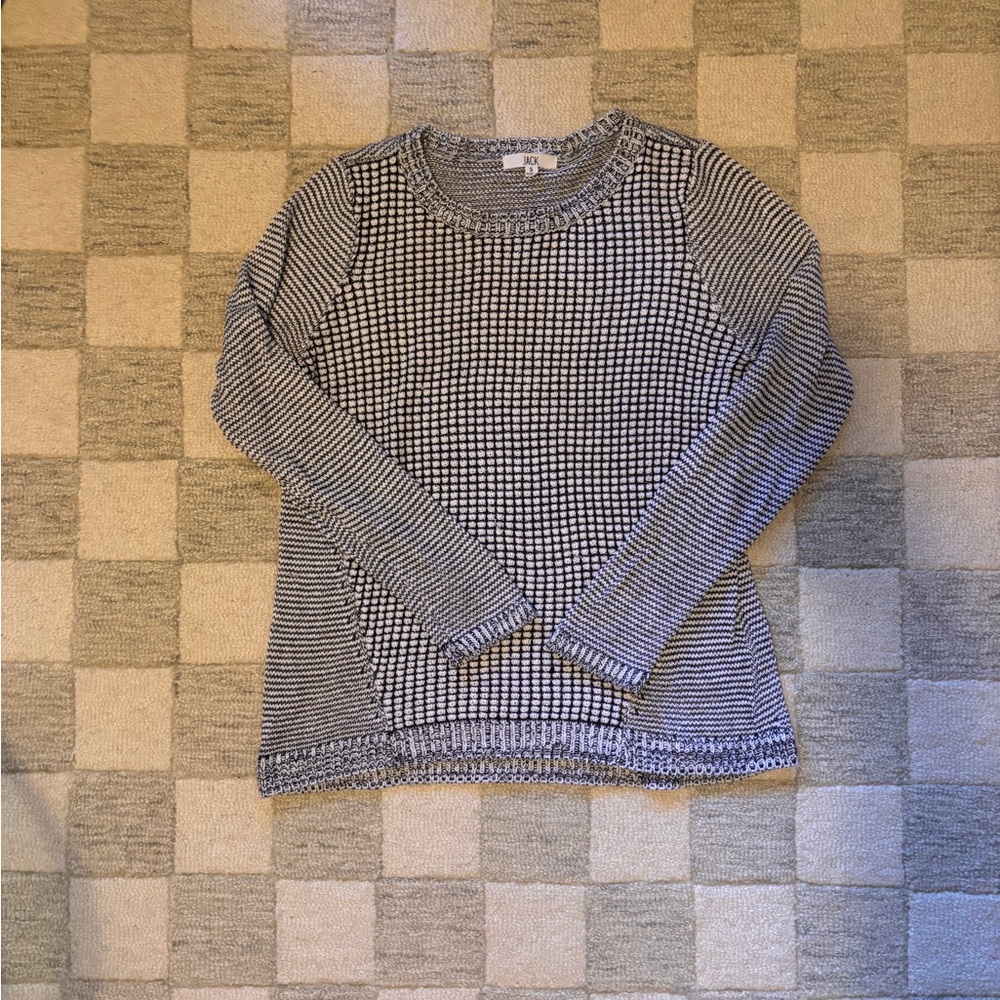 Women’s Black and White Sweater